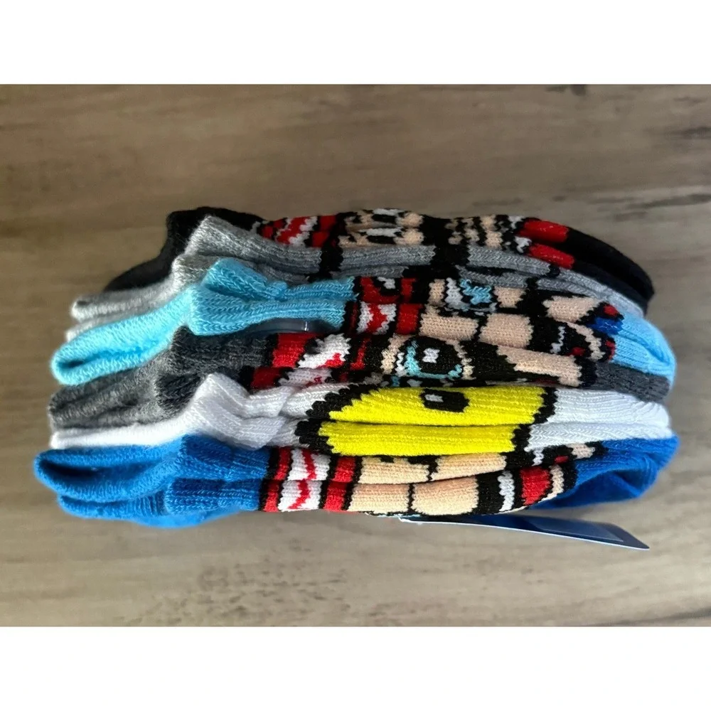 NEW Nintendo Super Mario No-Show Socks Kids XS/S Multicolor 6-Pair Pack
